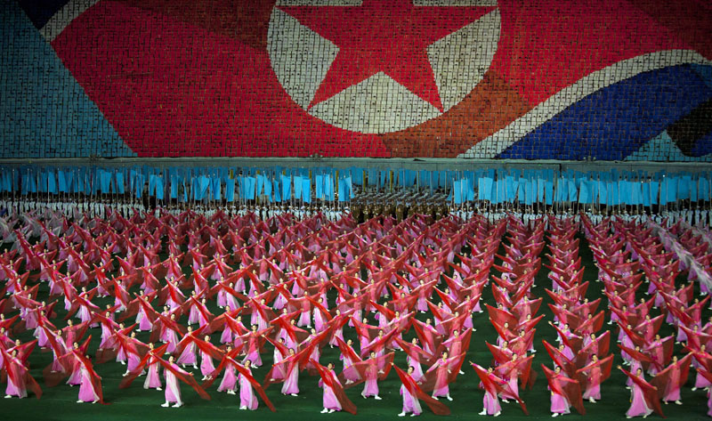 The Arirang Games, North Korea. Pic: AP